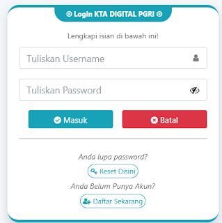 Register PGRI Toli - Persatuan Guru Republik Indonesia Cabang Toli
